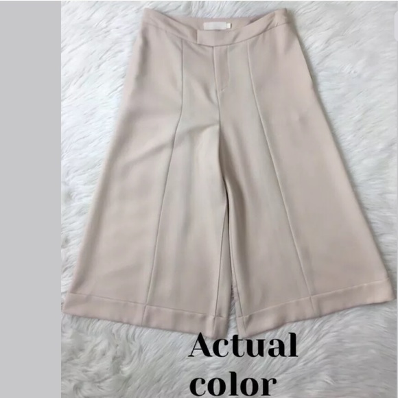 Runway KAELEN Crop Cream Pink Palazzo Pants 6 - Picture 3 of 8